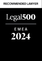 Wyróżnienie Legal500 Recommended Lawyer 2024 dla radcy prawnego Jarosława Zagrodnika